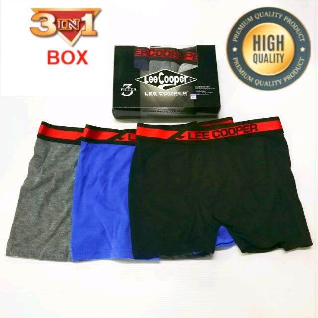 MEN'S BOXER UNDERWEAR INNERWEAR - 1Box=3pcs | Lazada