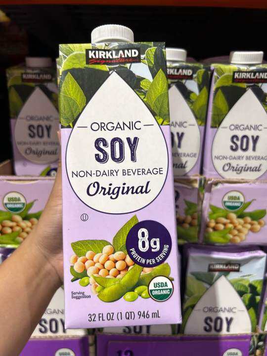 Kirkland organic plain soymilk 946ml Dairy Free Lazada PH