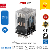 Omron รีเลย์ MY4ZN Relay VAC 14 ขา รีเลย์ใช้งานทั่วไปชนิดหน้าสัมผัส 4PDT 4 หน้าคอนแทค (มีตัวบอกสถานะ)