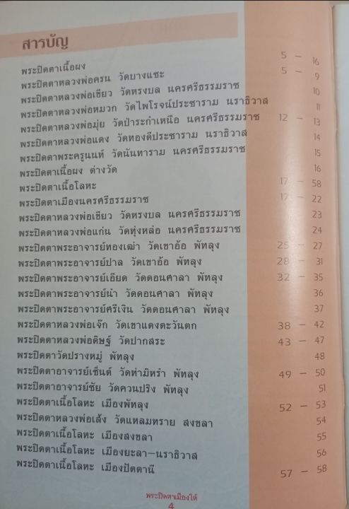 หนังสือรวมพระปิดตาเมืองใต้-ทุกเนื้อ