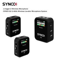 Synco รุ่น G2 A1 / G2 A2 ไมโครโฟนไร้สาย ไมโครโฟนแบบหนีบปกเสื้อ ใช้สำหรับ มือถือ และกล้อง