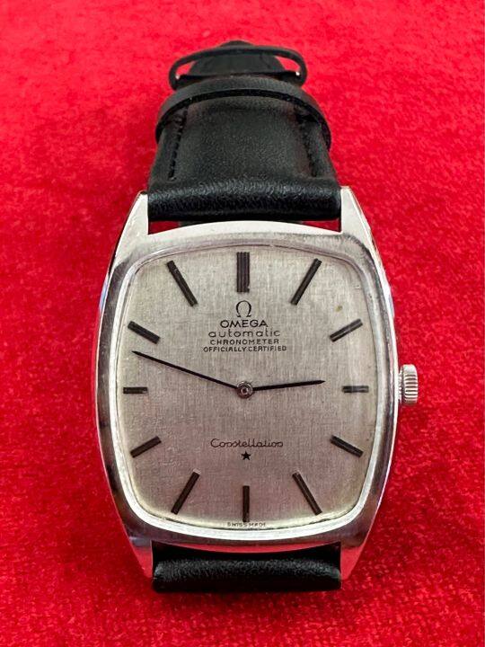 omega-automatic-constellation-หอดูดาว-ตัวเรือนสแตนเลส-นาฬิกาผู้ชาย-นาฬิกามือสองของแท้