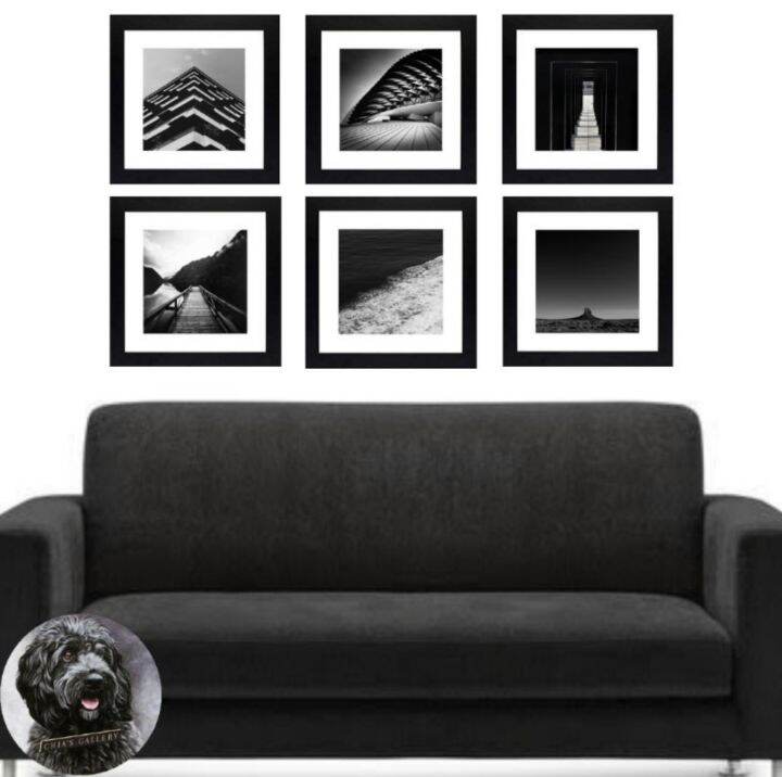 Minimalist Wall Art Decor Black and White Landscape Wall Gallery Frame