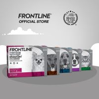 ล็อตล่าสุดExp.2024 Frontline Plus for dogs ฟรอนท์ไลน์พลัส สุนัข ชนิดหยดหลัง (3หลอด/กล่อง) เลขทะเบียน อย.วอส.1266/2554