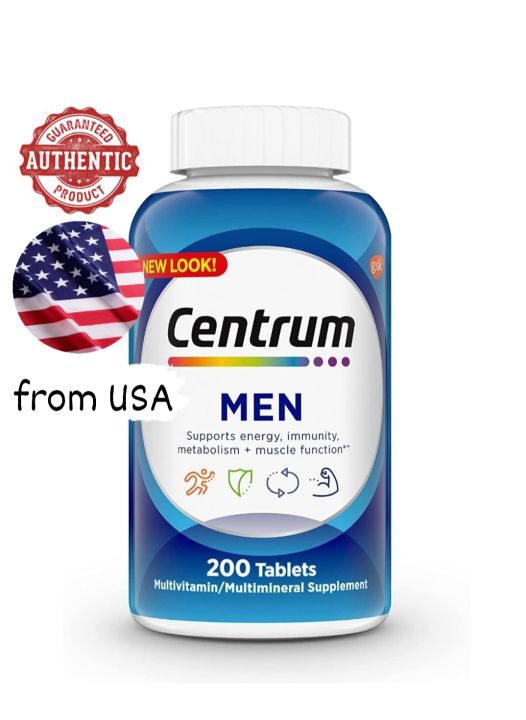 Centrum Multivitamin for Men, Multivitamin/Multimineral Supplement, 200