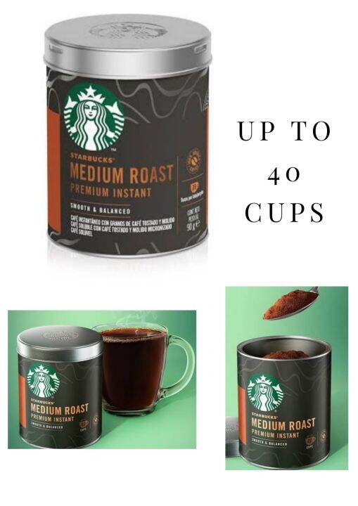 Starbucks Premium Instant Coffee / Medium Roast / 90g Up to 40 servings