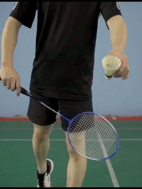 pair badminton lovers titanium alloy racket T-shaped alloy racket ...