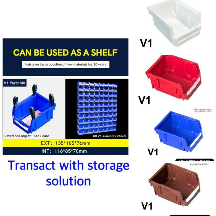 50PCS V1 Class A Stackable Bins Lazada PH