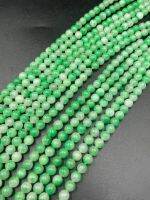 Green snowflakes agate เกล็ดหิมะสีเขียวโมรา 8 MM