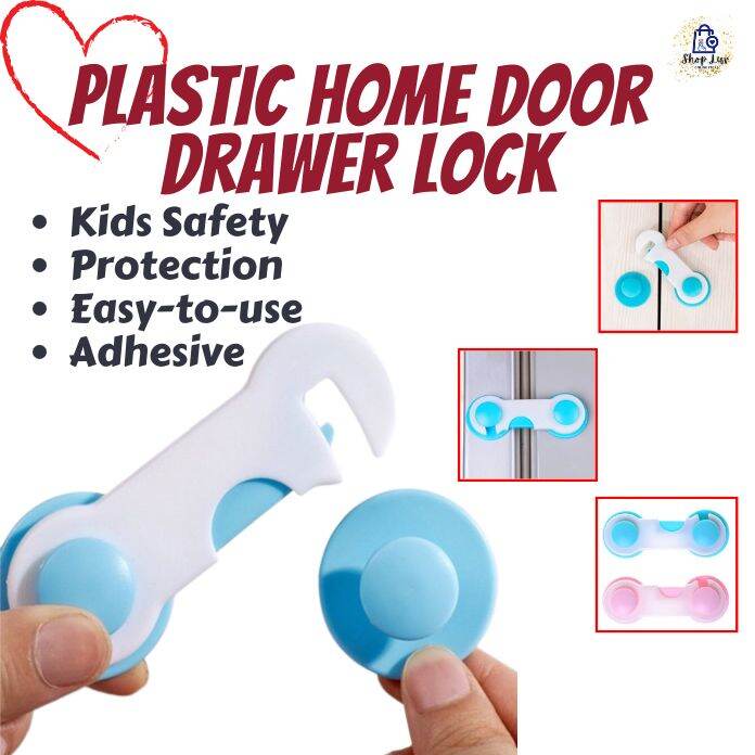 Baby Kids Safety Locks Home Door Drawer Lock Plastic Protect Wardrobe