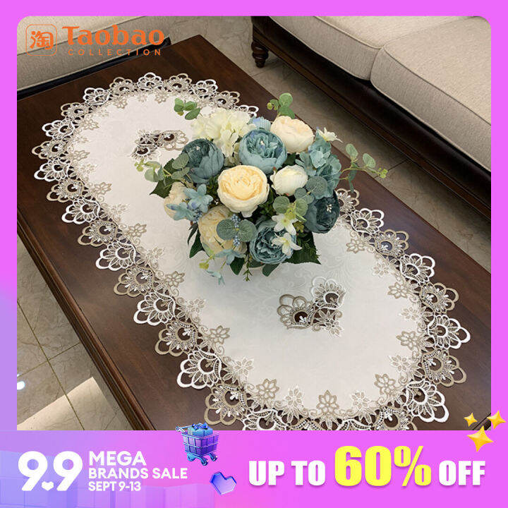 Coffee Table Tablecloth Oval Nordic Coffee Table Mat American New