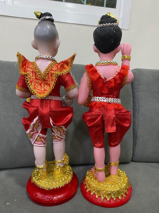 เด็กชาย-เด็กหญิง-สูง19นิ้ว-องค์ประดับผ้าเเดงแรงฤทธิ์-ตุ๊กตาชาย-ตุ๊กตาหญิง-บูชาคู่ลด-100-บาท