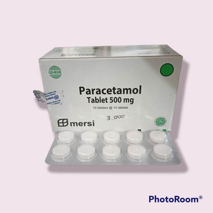 Paracetamol 500mg Generik Mersi (1 Strip) | Lazada Indonesia