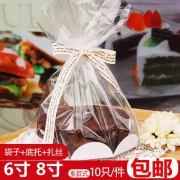 10pcs, Clear Plastic Chiffon Cake and Bread Loaf Packaging Bags - Perfect  for Toast, Cookies, and Treats