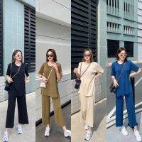 MALIMAYS - COMFY KNIT SET ชุดเซ็ทไหมพรมแขนสั้น