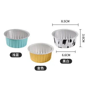 Aluminum Foil Tin Cup, White Small Household Air Fryer Baking Oven