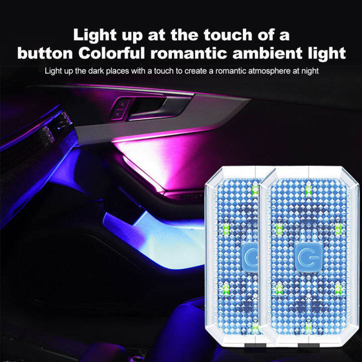 Car LED Touch Lights Wireless Interior Roof Light Reading Lamps