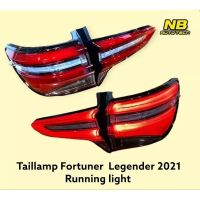 ไฟท้าย Toyota Fortuner Legender 2021-2023 ไฟเลี้ยววิ่ง สีแดง Tailllamp Toyota Fortuner