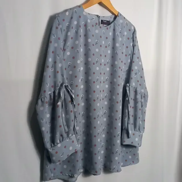 atasan jumbo wanita blouse jumbo wanita lengan balon jumbo 5l