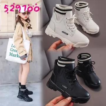 Warm ladies high snow hot sale shoes leather martin boots