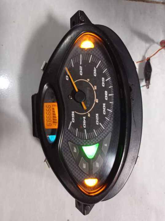 speedometer Honda karisma D shoket putih angka 9 semua SECOND original