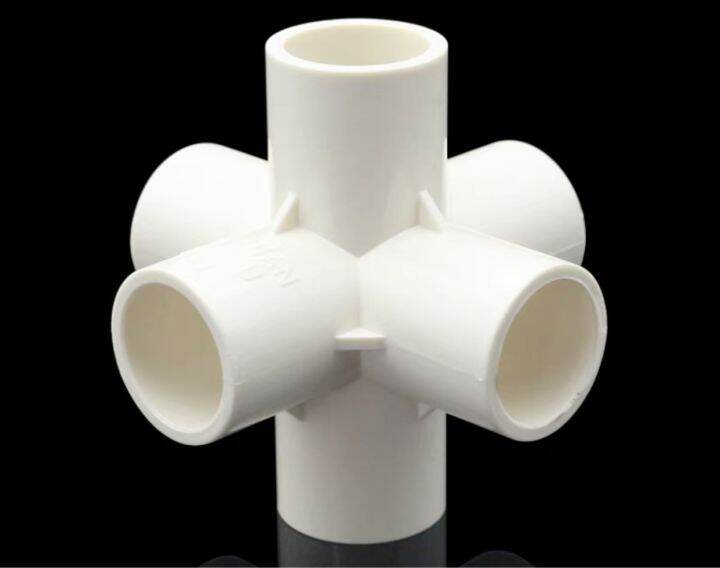 Buy 10 free 2 size 3/4” 20mm 6 way pvc pipe joint connector fitting for