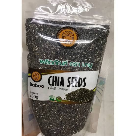 เมล็ดเชีย ตราบาบู (Chia Seeds Baboo Brand) 200 g.