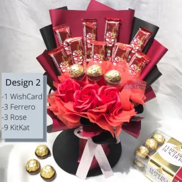 Gubahan Chocolate Bouquet Box mudah