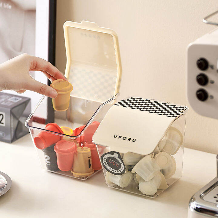 Tea Bag Storage Box Tea Capsule Coffee Storage Rack Tea Room Bar