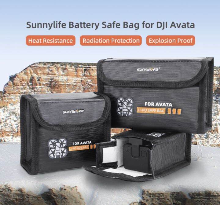 sunnylife-battery-safe-bag-li-po-safe-bag-protective-explosion-proof-accessories-for-dji-avata-drone