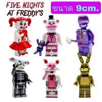 โมเดลฟิกเกอร์ Five Nights at Freddys ไฟว์ไนท์แอทเฟรดดี้ เซ็ท6ตัว ขนาด9cm.