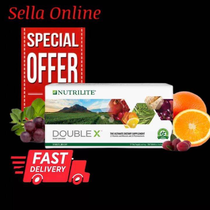 Amway NUTRILITE DOUBLE X (New Refill Pack) Multivitamin/Multimineral/Concentrate 31days Lazada
