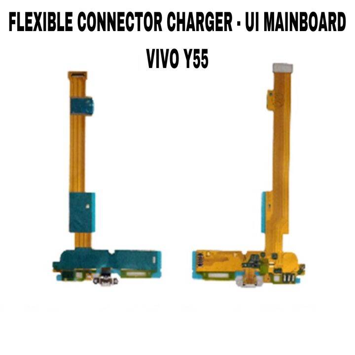 Flexible Connector Konektor Charger VIVO Y55 + MIC UI Board Flex