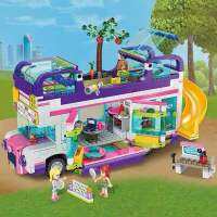 Good friend 41395 Friendship Bus Childrens Puzzle Assembling Chinese Building Blocks Girls Toys