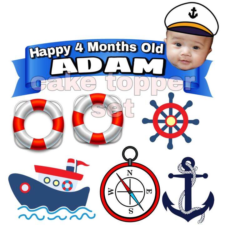 Nautical Or Seaman Cake And Cupcake Toppers Lazada Ph