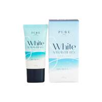 ของแท้ ⚡️กันแดดเพียว ผสมรองพื้น PURE White Strawberry SPF 50 PA 20g