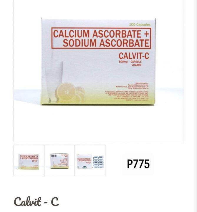 Calvit C ( Calcium Ascorbate + Sodium Ascorbate Lazada PH