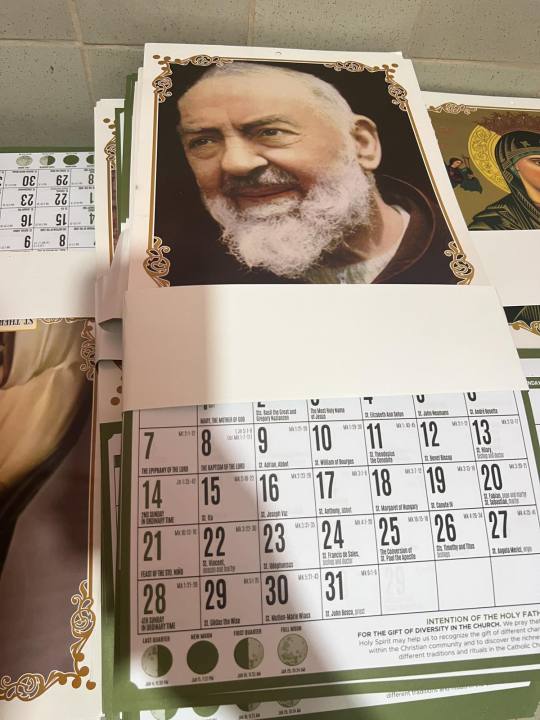 Padre Pio Wall Calendar 2024 Lazada PH