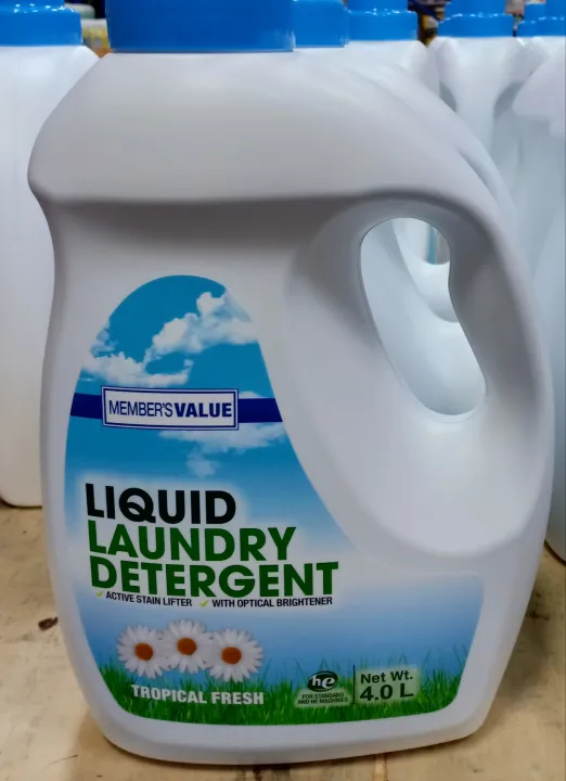 Member's Value Liquid Laundry Detergent 4 Liters Lazada PH