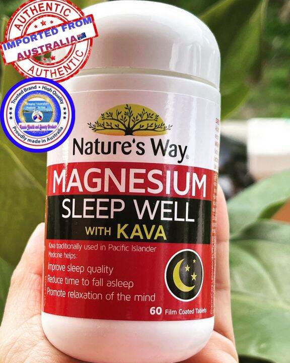 AUTHENTIC 🇦🇺 Nature's Way Magnesium Sleep Well With Kava 60 Pack🇦🇺 Lazada PH