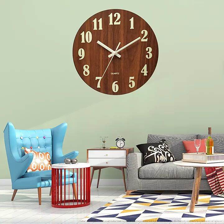 Wall Clock Luminous Frameless Digital Clock Wall Stickers for Home ...