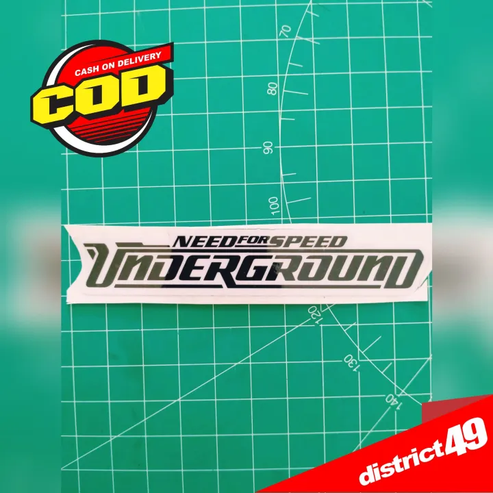 Sticker print and cut NFS Underground - Stiker print and cut laminasi ...