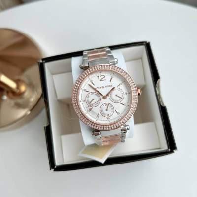 ✨ของแท้100%✨ นาฬิกาข้อมือ Michael Kors Parker Womens Rose Gold Stainless Steel Watch #mk6301