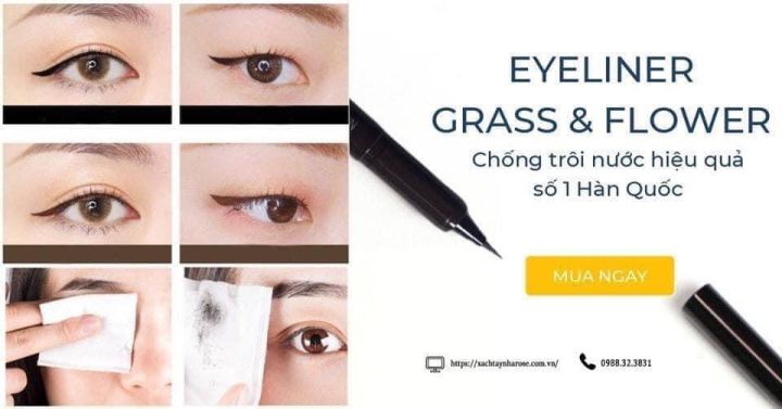 Với bút dạ vẽ mắt chống trôi Grass của Hàn Quốc, bạn sẽ có những đường nét mềm mại và sắc sảo cho đôi mắt của mình. Với công thức chống nước và chống trôi, bạn có thể dễ dàng tô điểm đôi mắt của mình và không sợ bị trôi lem khi gặp nước hay mồ hôi.