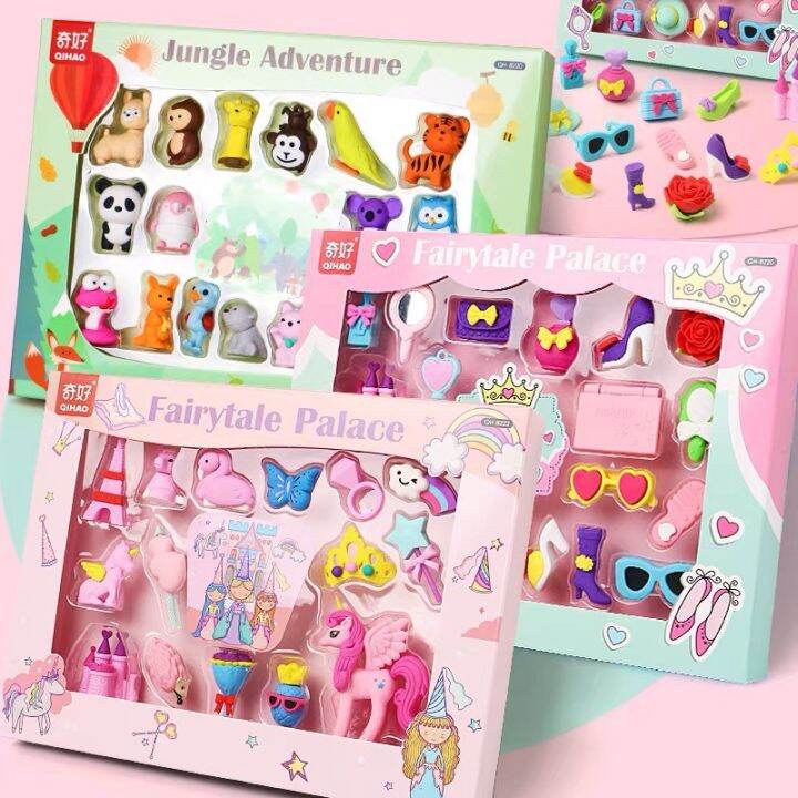 Qihao Creative Eraser Cartoon Cute Funny Cute Cool Handsome Assembled