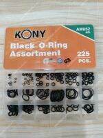 kony ชุดยางโอริงสีดำ Black color O-Ring จำนวน 225pcs มี 18 ขนาด