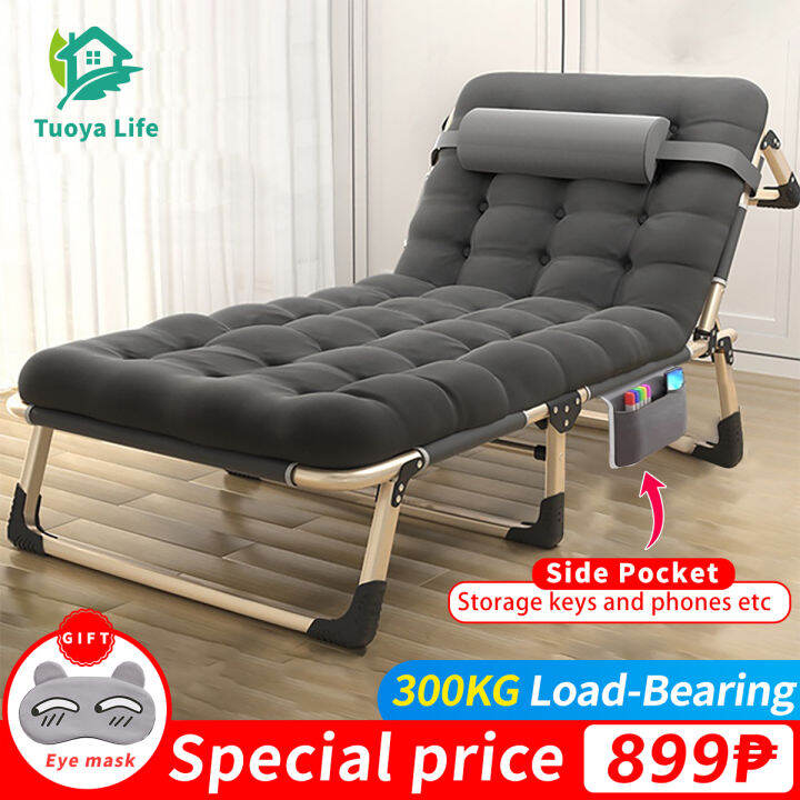 Tuoya Folding Bed Portable Bed Single Bed With Foam Foldable Chair
