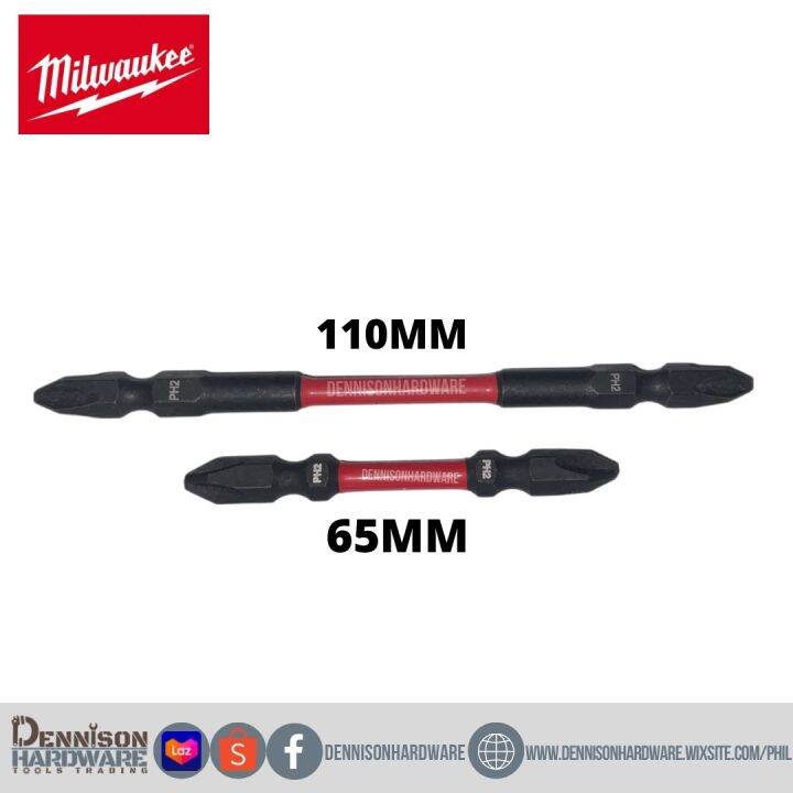 Milwaukee double ended bit 2 (+) Lazada PH