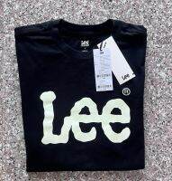 LEE เสื้อยืดสีดำผู้ชาย ผ้านุ่มใส่สบาย ของแท้ 100% ตัว LEE เรืองแสงในที่มืดนะคะ