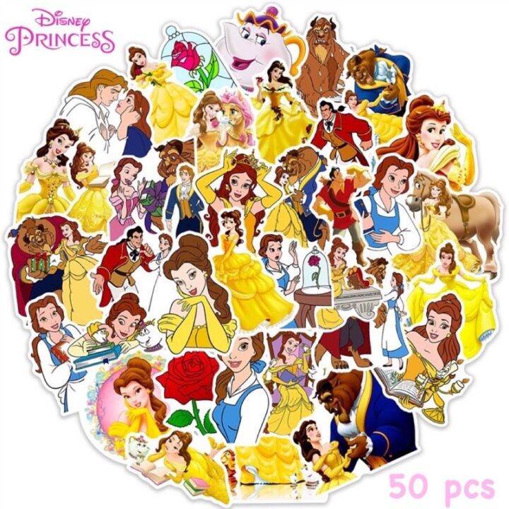 sticker-mermaid-373-เจ้าหญิง-ariel-50ชิ้น-disney-เจ้าหญิงดิสนี่ย์-ดิสนี-นางเงือก-ราพันเซล-เอลซ่า-เบลล์-frozen-แอเรียล